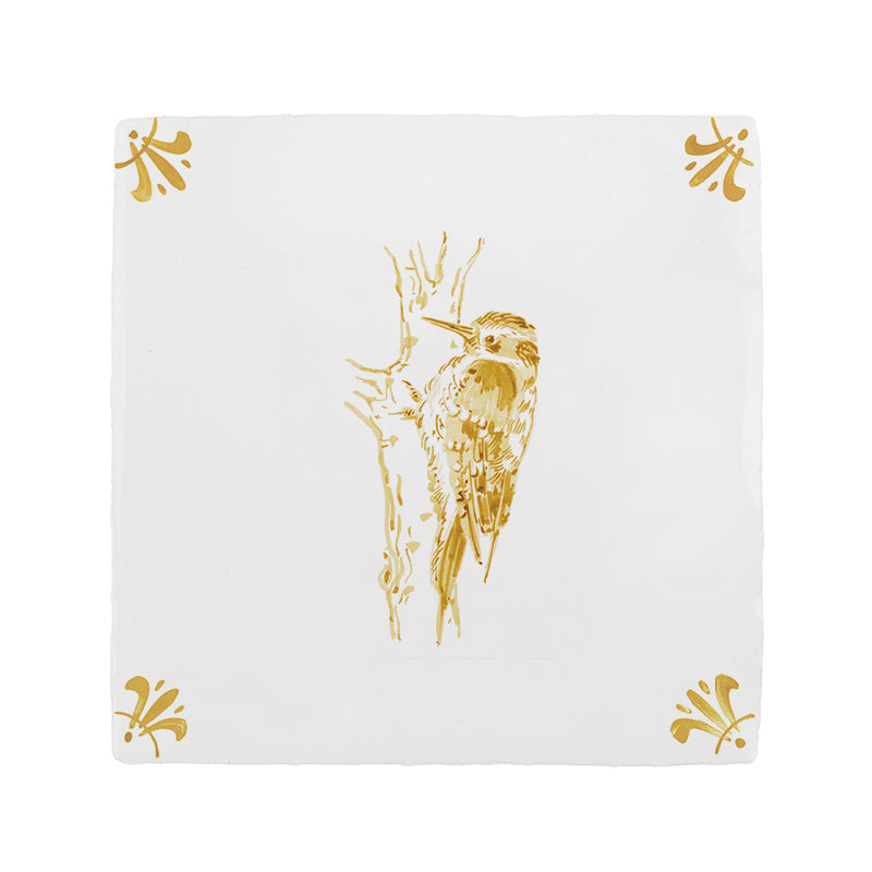 Woodpecker Delft Tile