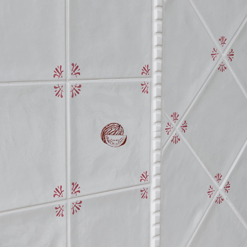 Xigua Fruit Delft Tile