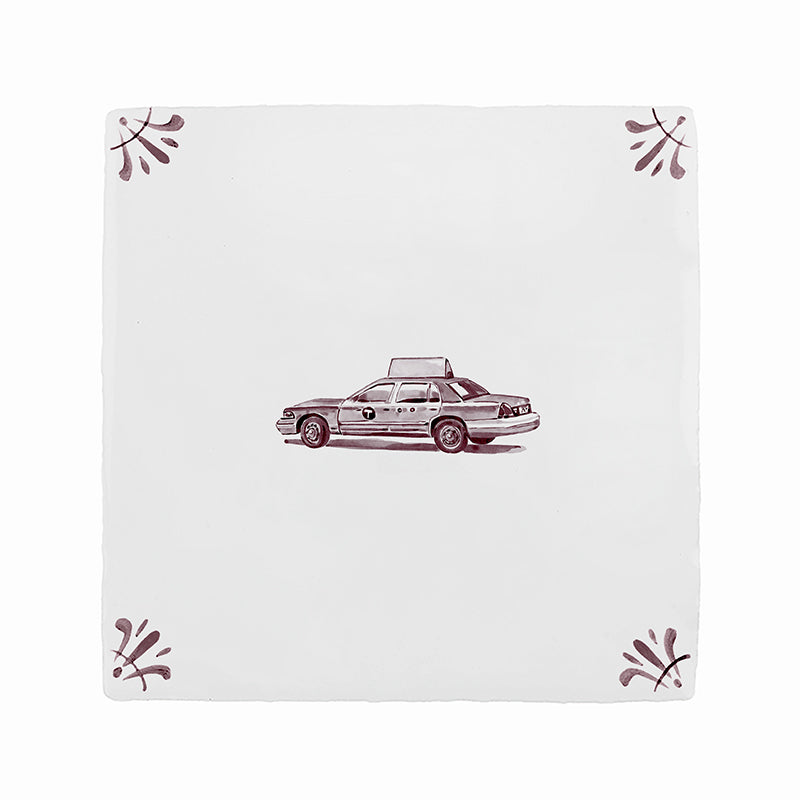 Yellow Cab Delft Tile