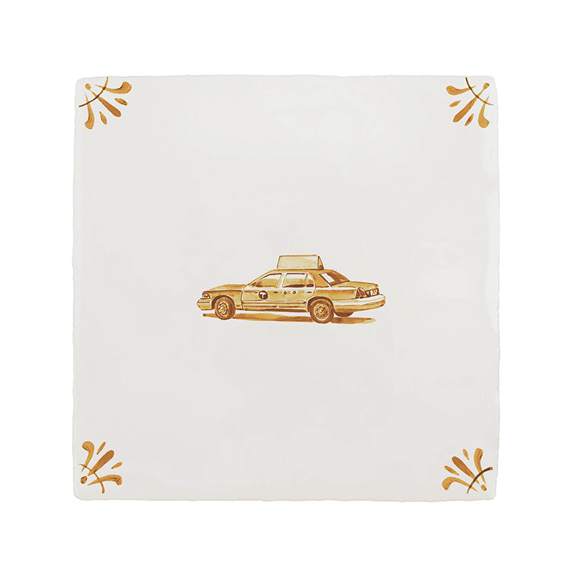 Yellow Cab Delft Tile