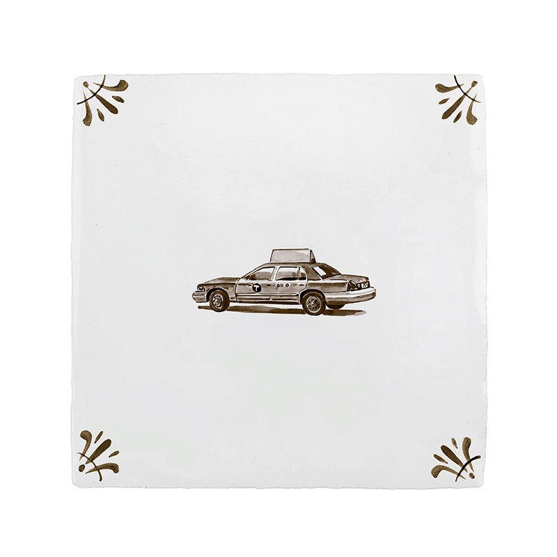 Yellow Cab Delft Tile