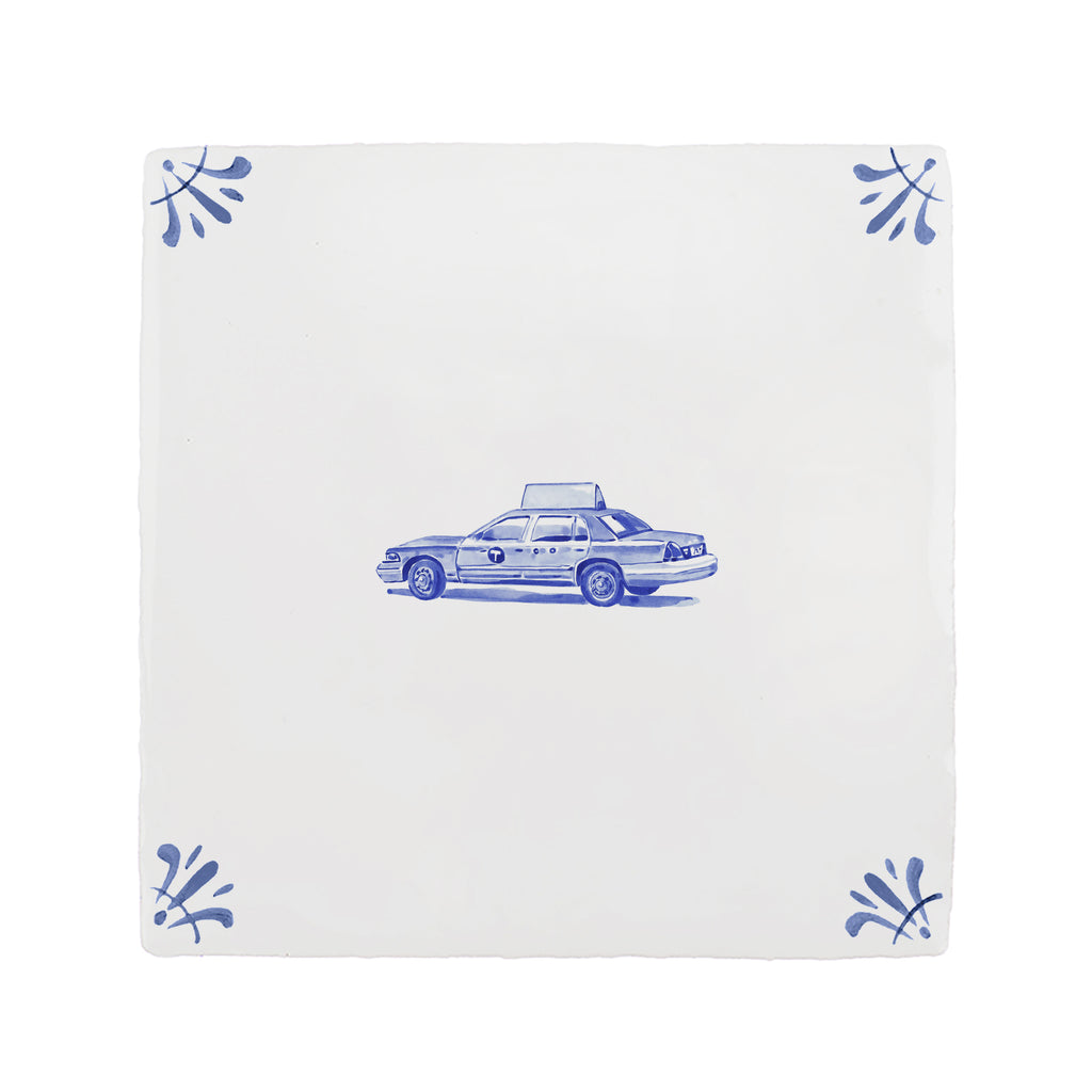 Yellow Cab Delft Tile