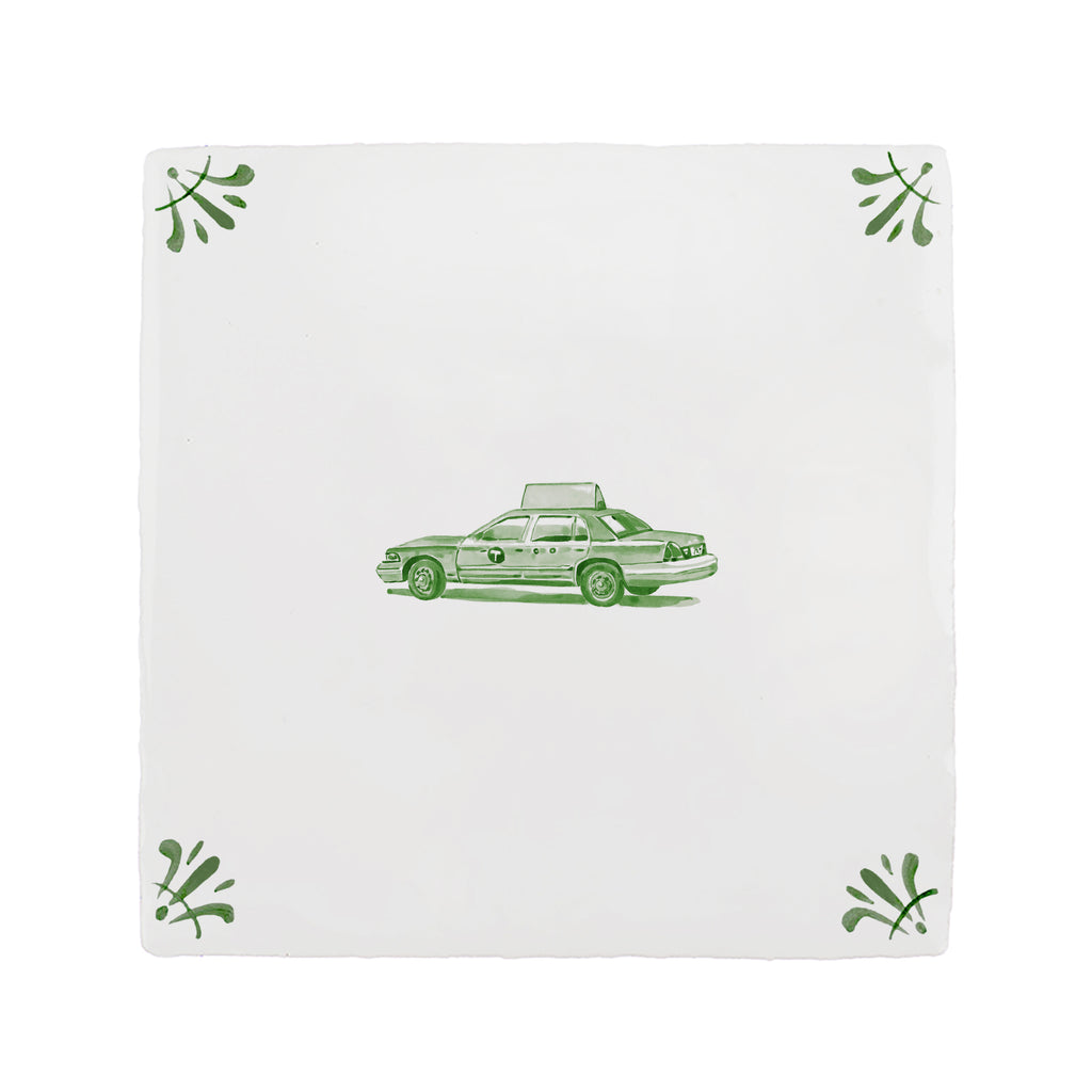 Yellow Cab Delft Tile