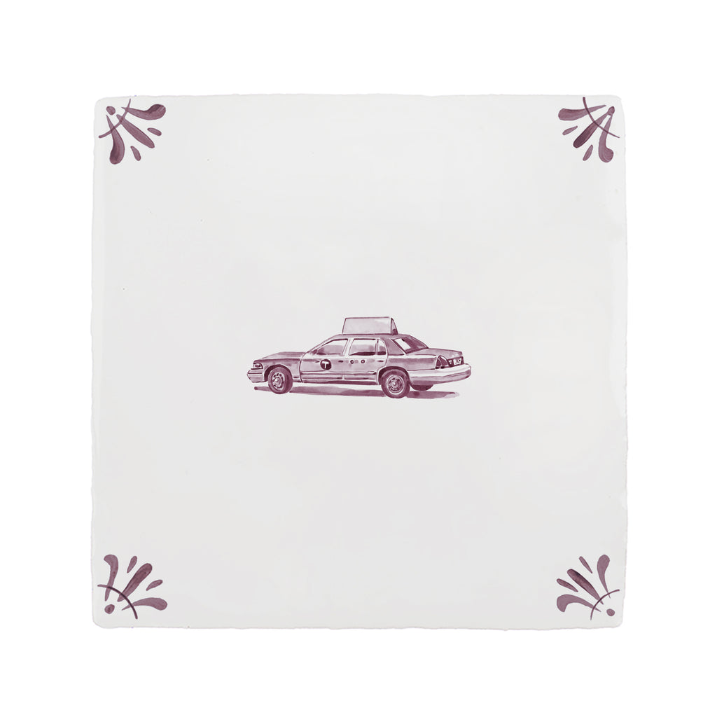 Yellow Cab Delft Tile