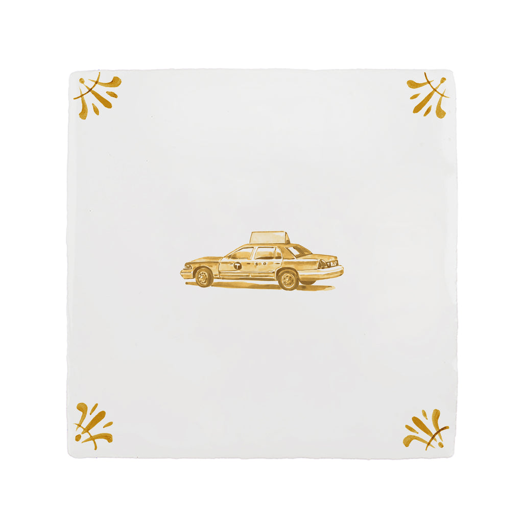 Yellow Cab Delft Tile