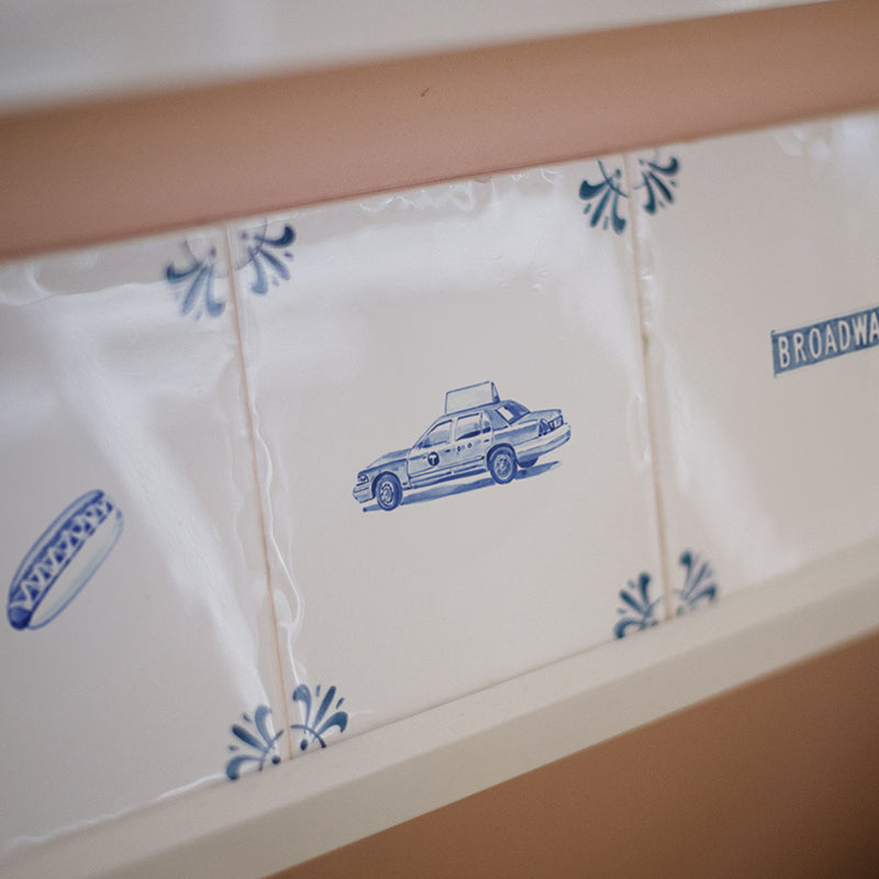 Yellow Cab Delft Tile