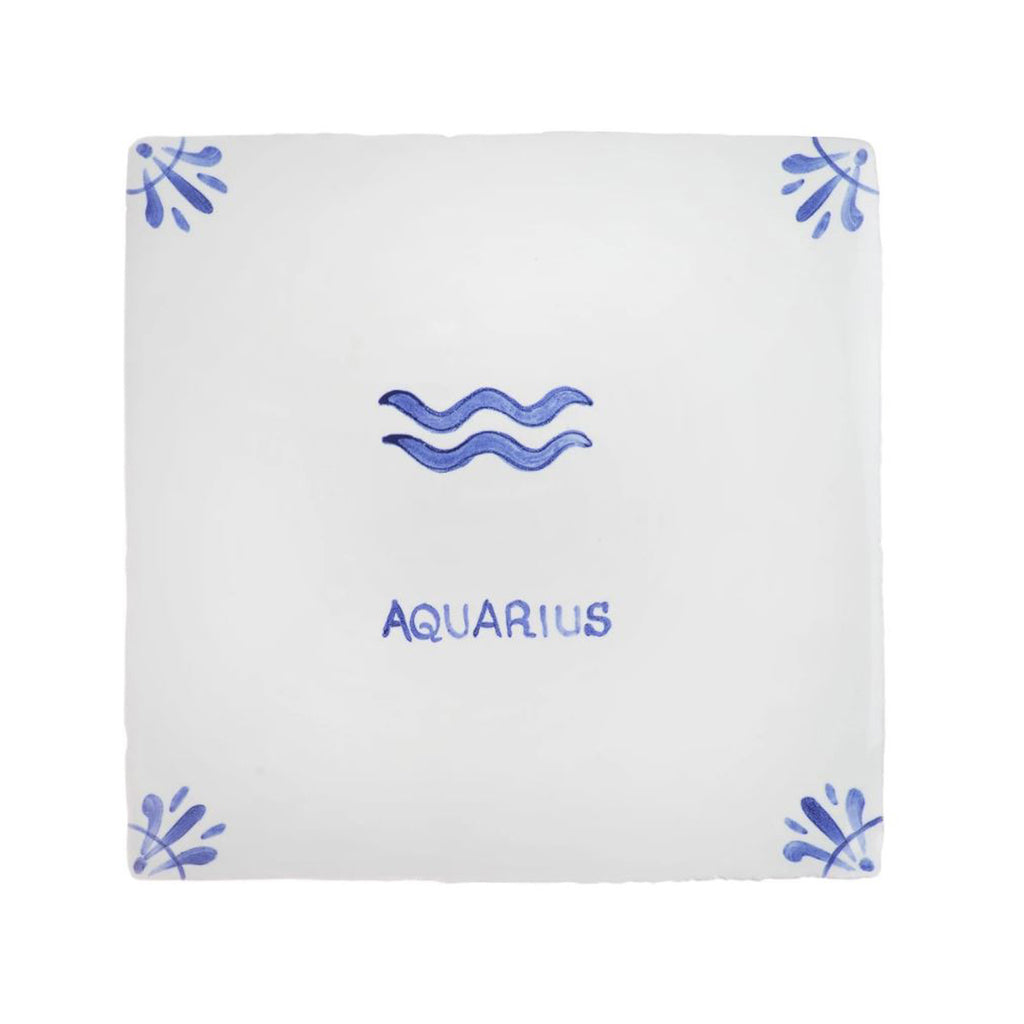Aquarius Delft Tile