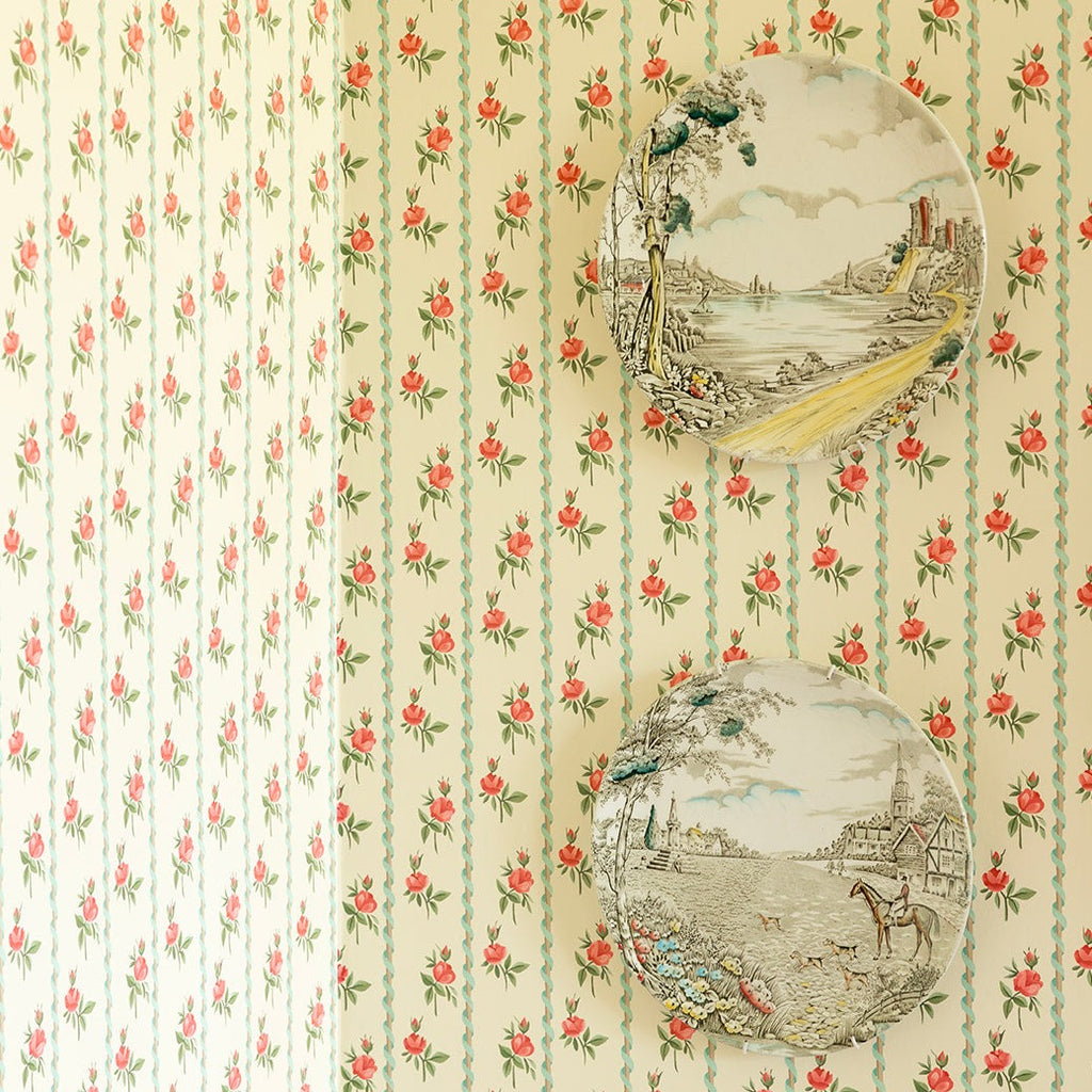 Poles and Roses II Wallpaper, Tanlay II