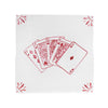 End of Line, Royal Flush Poker Delft Tile, Crimson