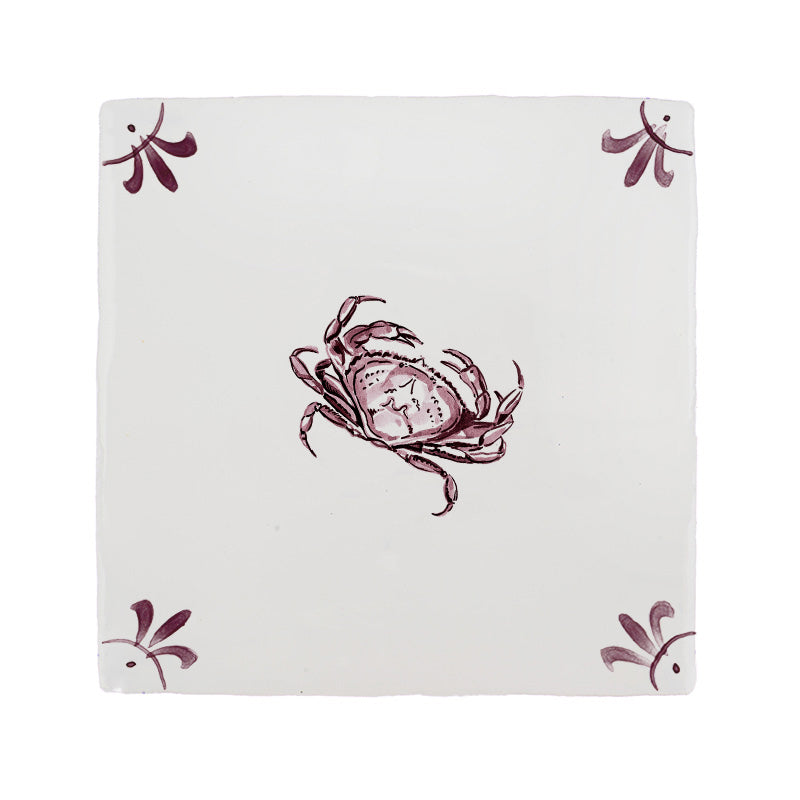 Crab Delft Tile