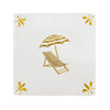 Sun Lounger and Parasol Delft Tile