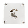 Sun Lounger and Parasol Delft Tile