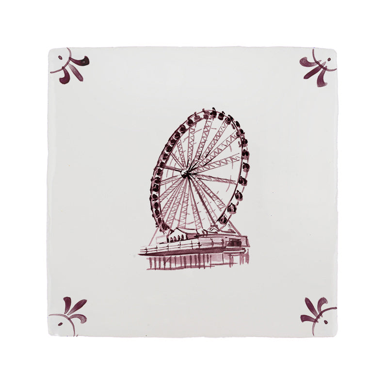 Brighton Ferris Wheel Delft Tile