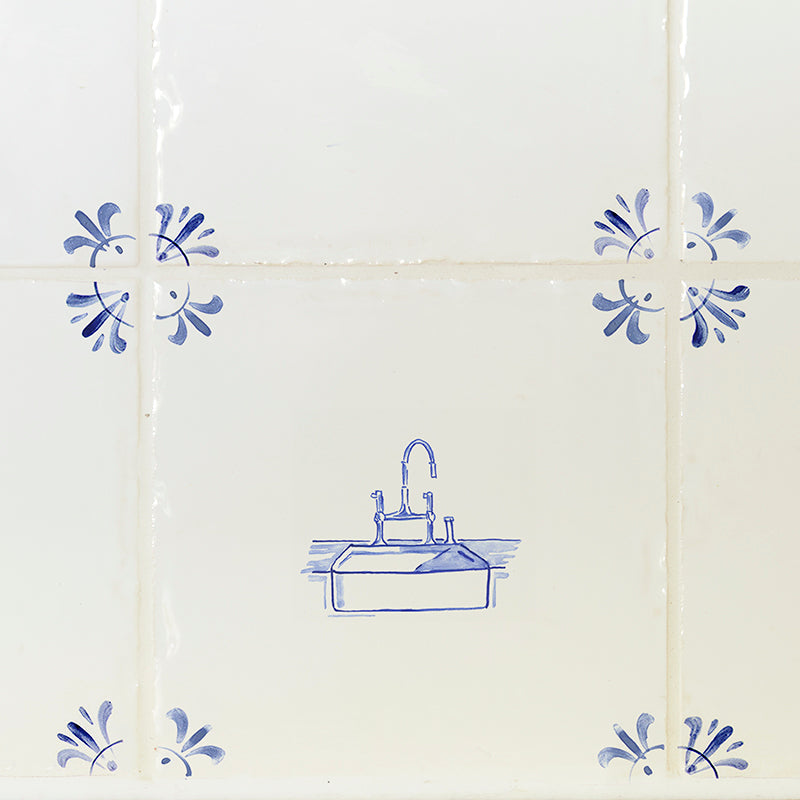 Kitchen Sink Delft Tile