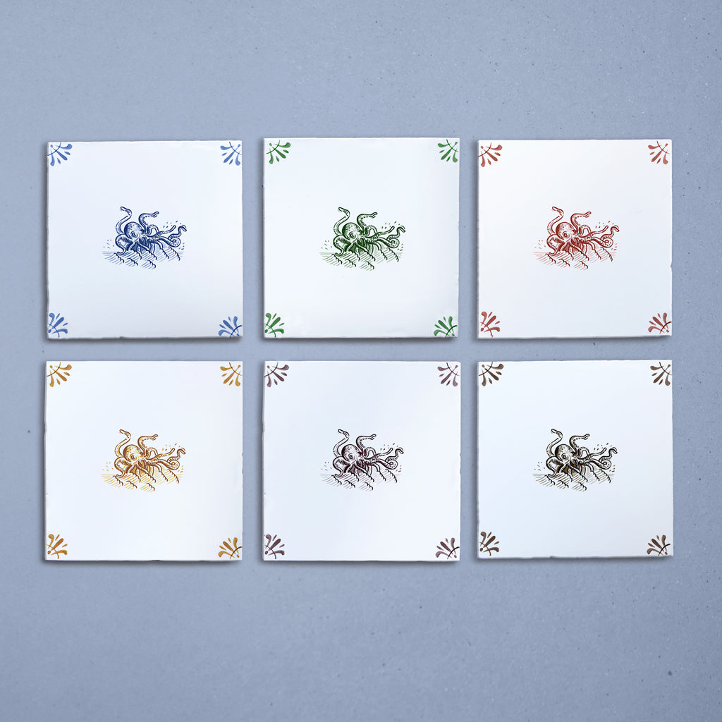 Kraken Delft Tile