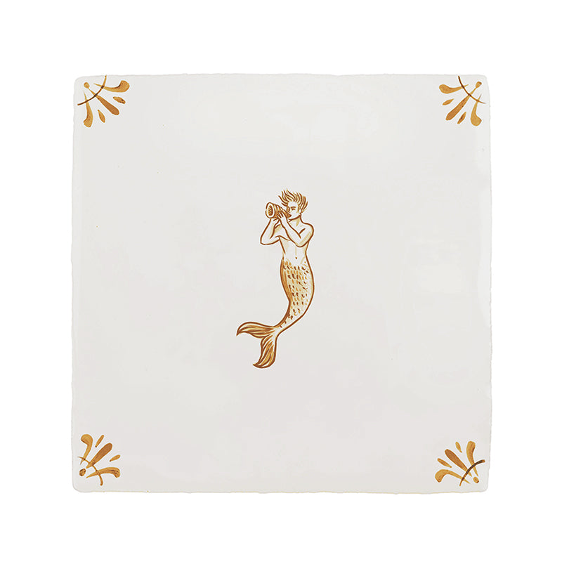 Merman Delft Tile