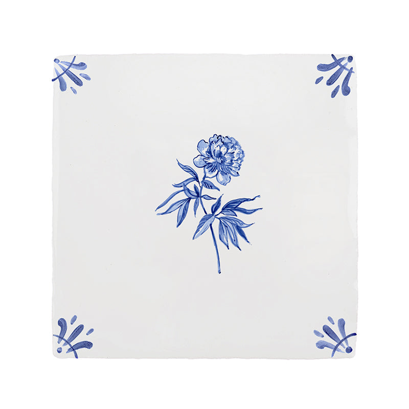 Peony Delft Tile