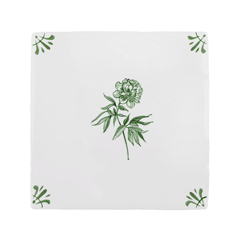 Peony Delft Tile