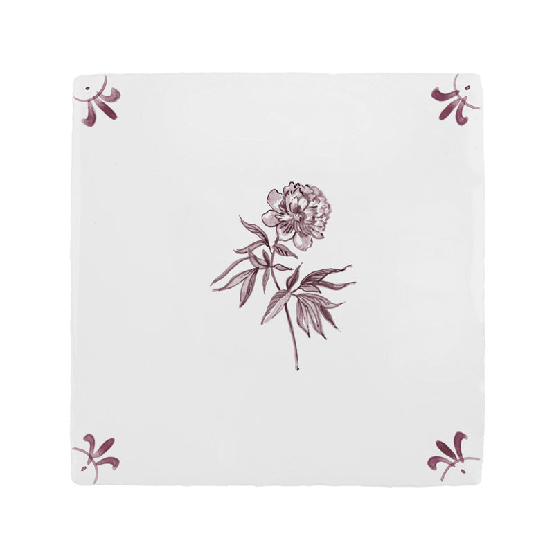 Peony Delft Tile