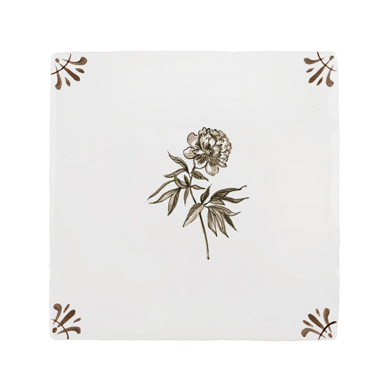 Peony Delft Tile
