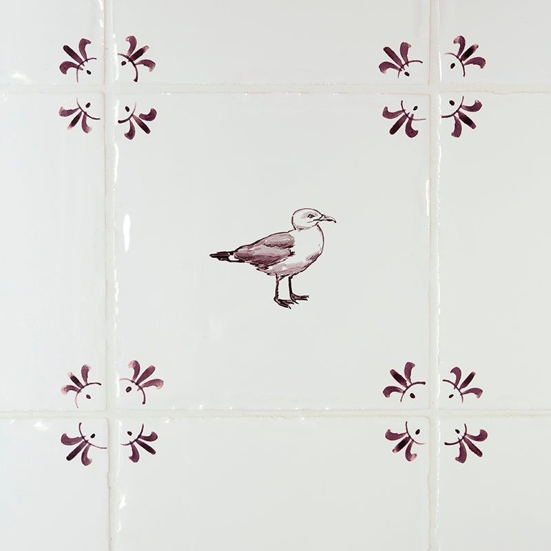 Seagull Delft Tile