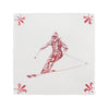 Skier Delft Tile