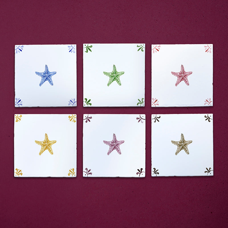 Starfish Delft Tile