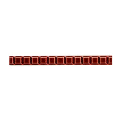 Studded Delft Trim, Crimson