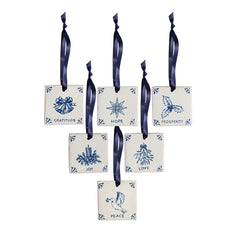 Mini Delft Charms, Blue