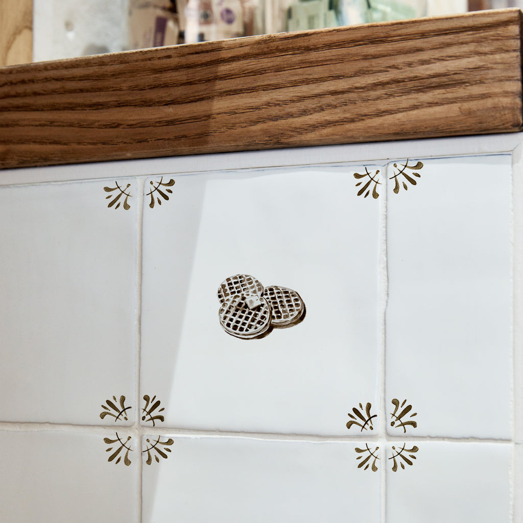Waffle Delft Tile