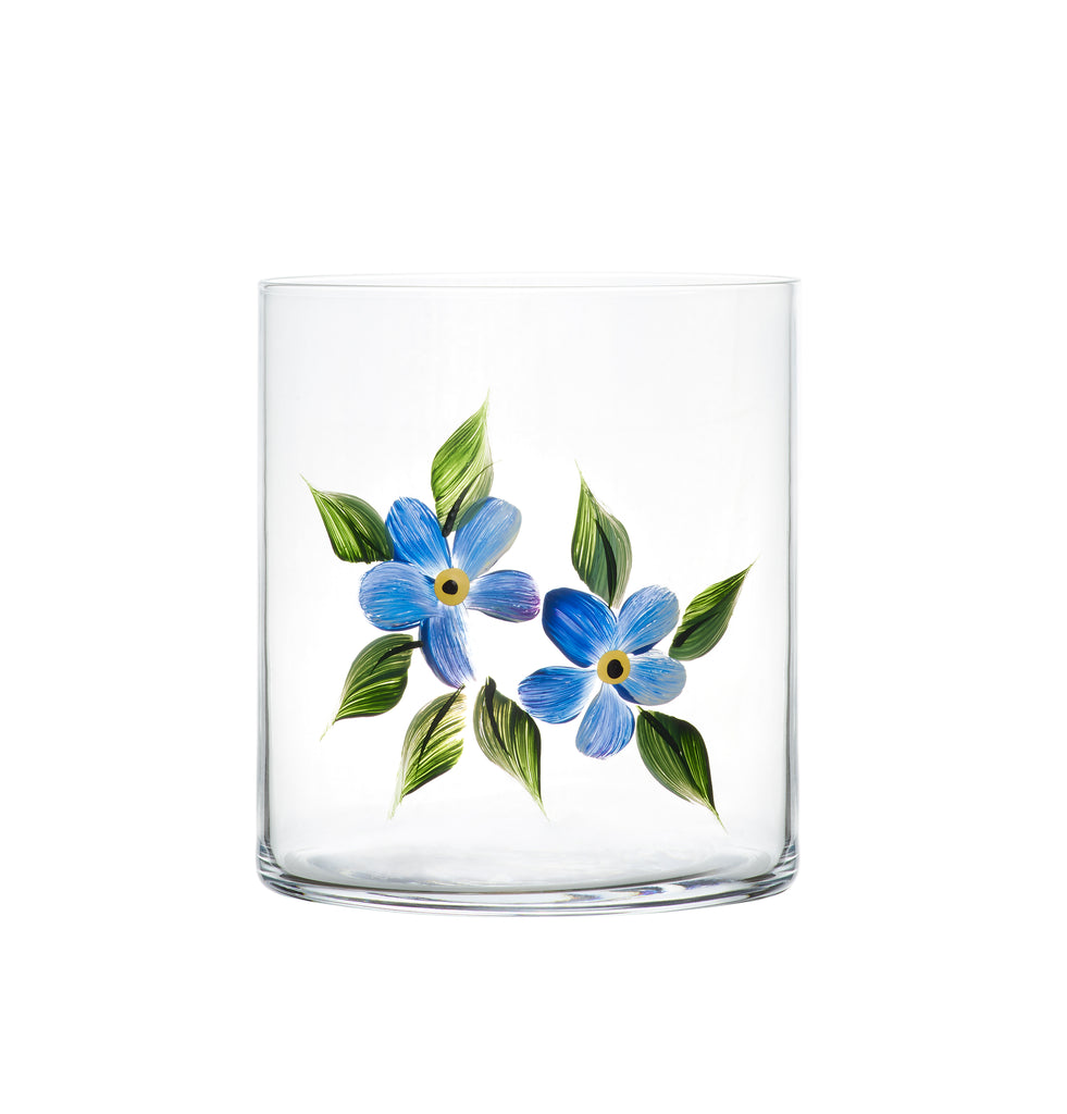 Forget me Not Crystal Tumbler