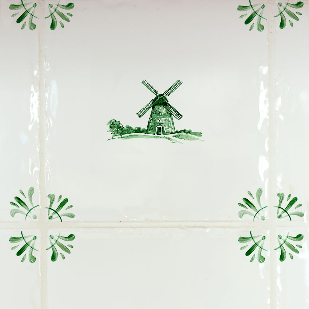 Windmill Delft Tile