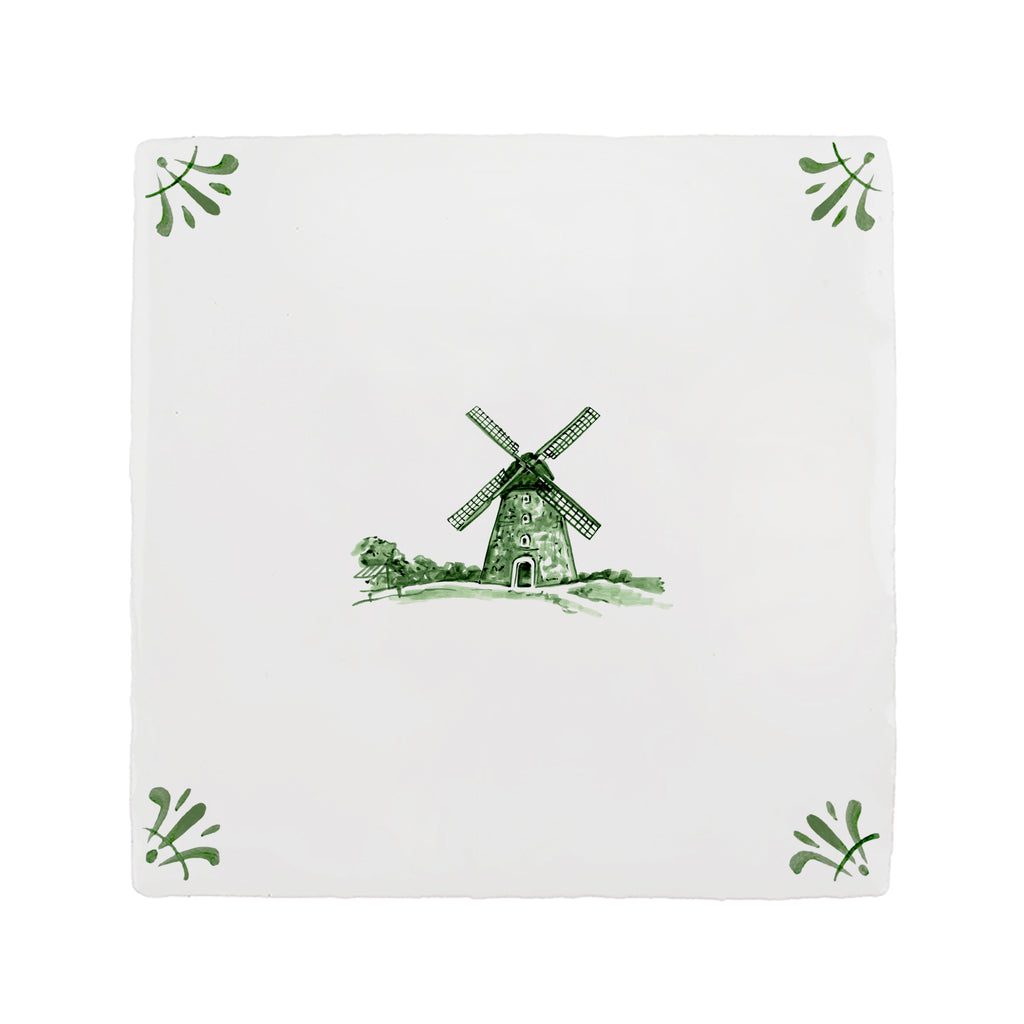 Windmill Delft Tile