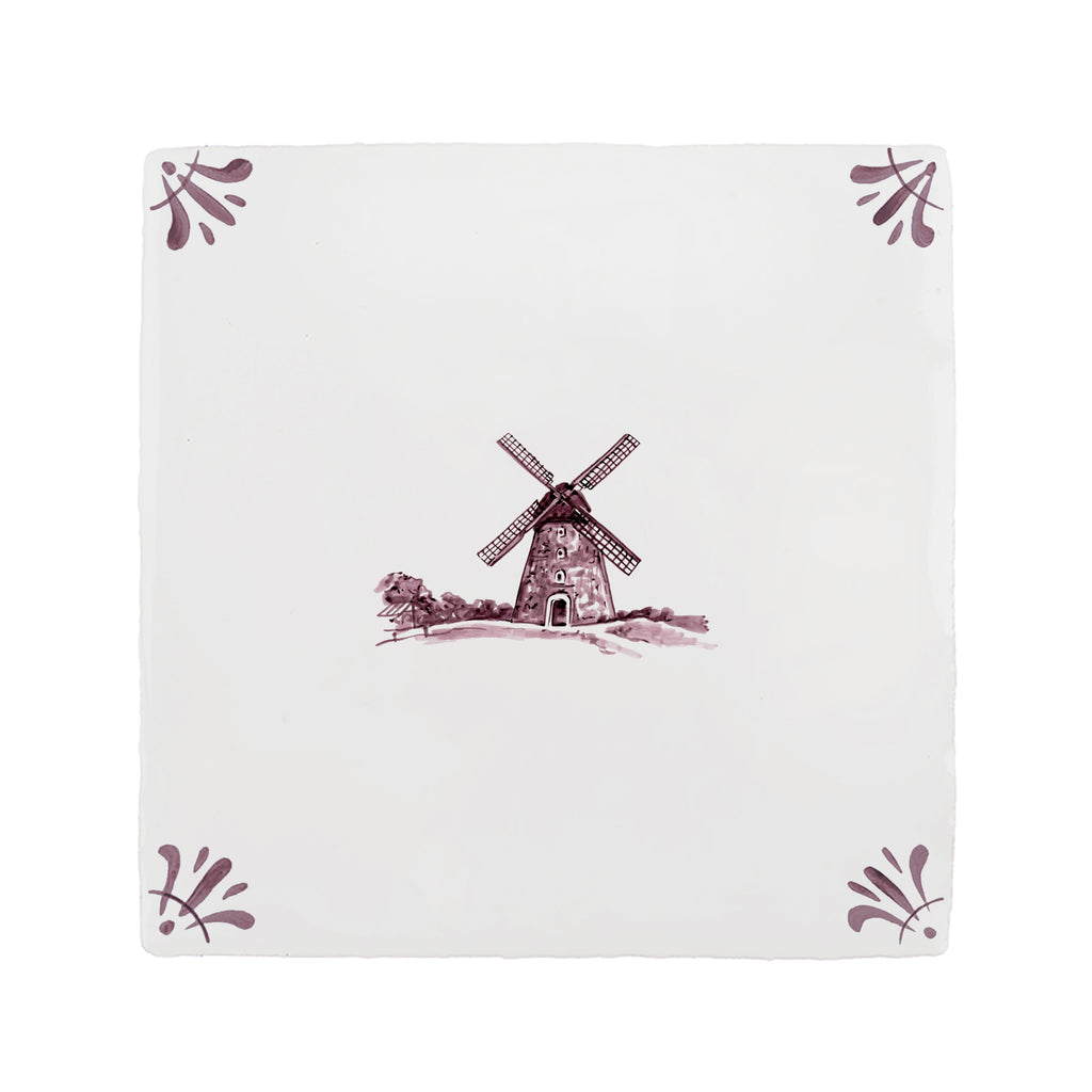 Windmill Delft Tile