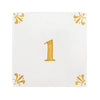 Number 1 Delft Tile