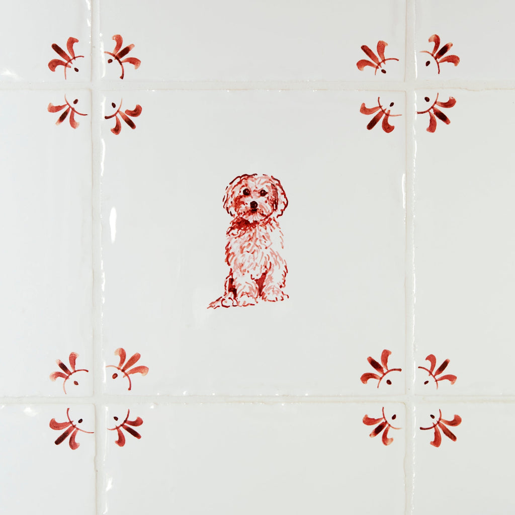 Dog Delft Tile