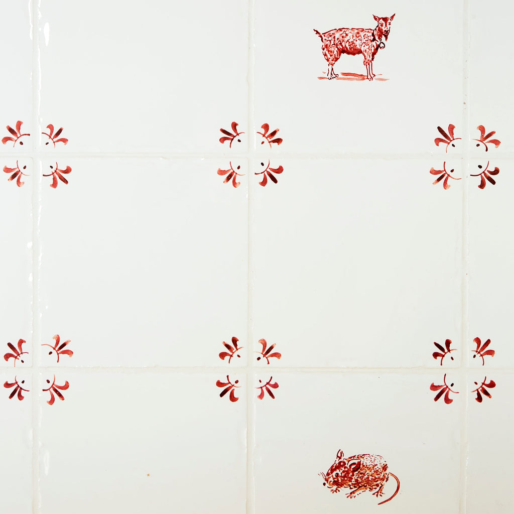 Field Mouse Delft Tile