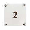Number 2 Delft Tile