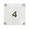 Number 4 Delft Tile