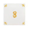 Number 8 Delft Tile