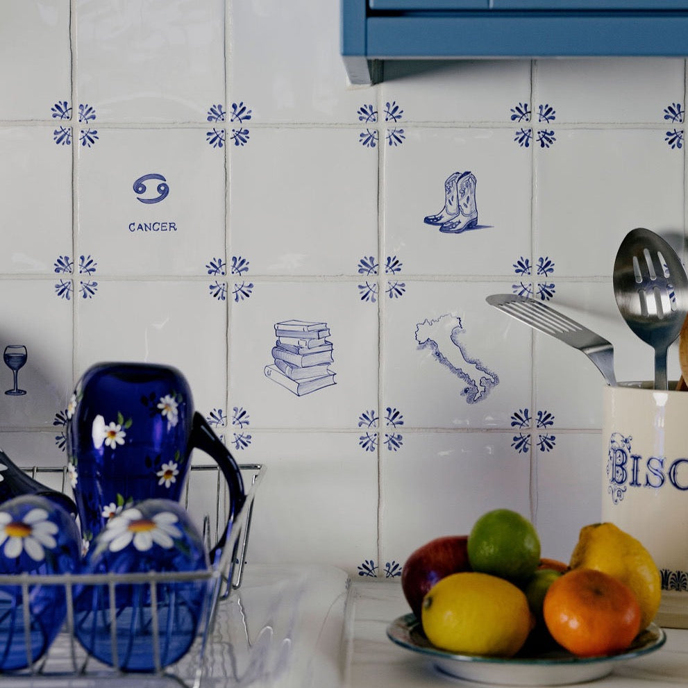 Cowboy Boots Delft Tile