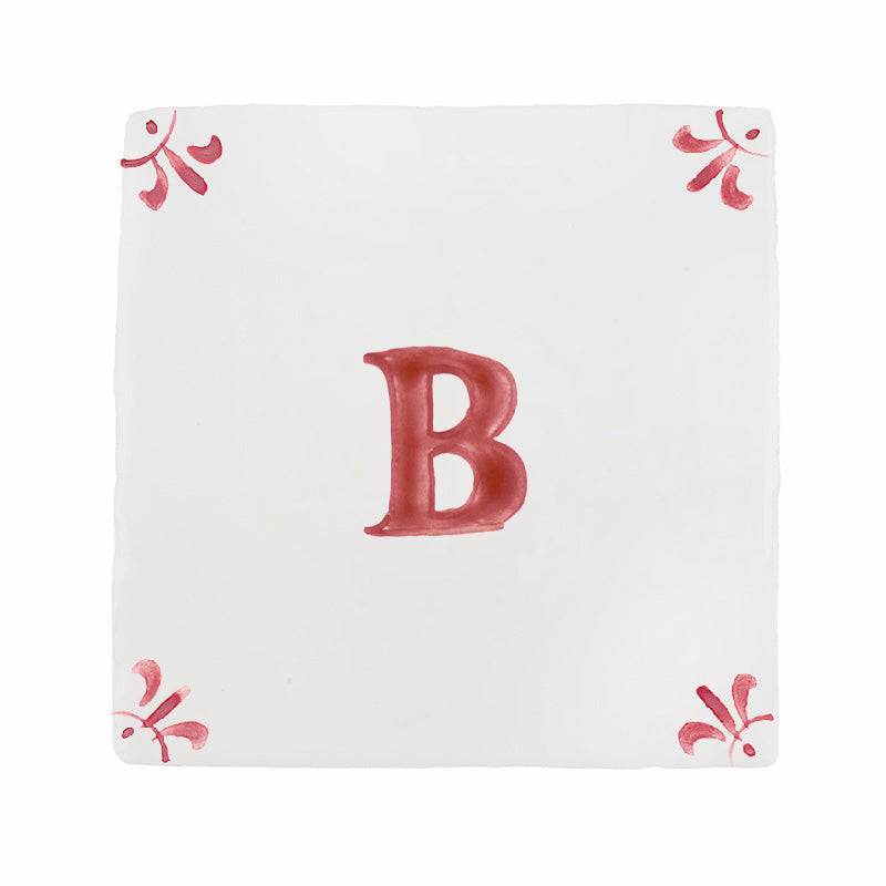 Alphabet B Delft Tile