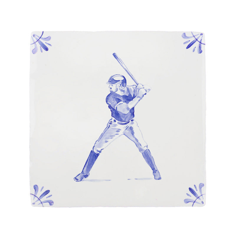 Baseball Delft Tile