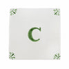 Alphabet C Delft Tile