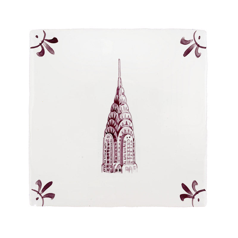 Chrysler Building Delft Tile