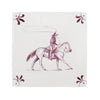 Cowboy Delft Tile