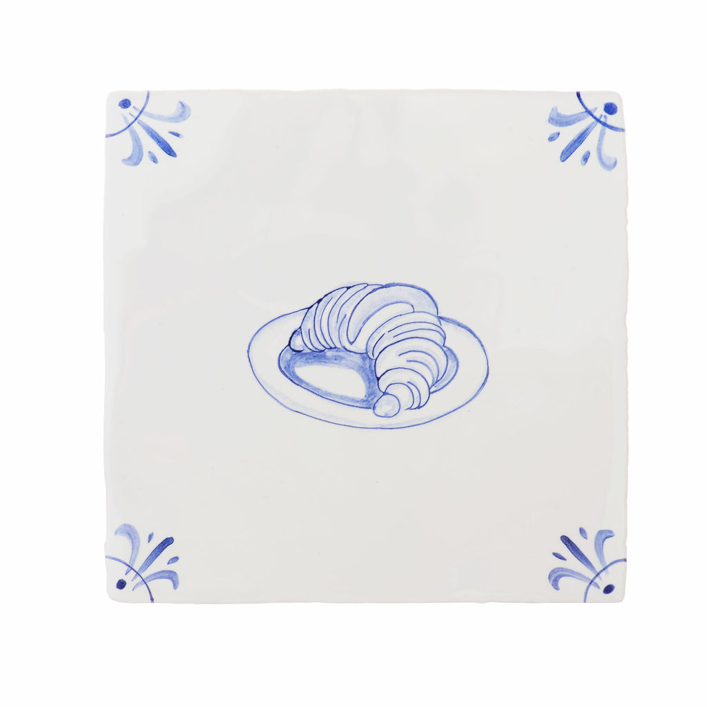 Croissant Delft Tile