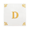 Alphabet D Delft Tile