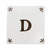 Alphabet D Delft Tile