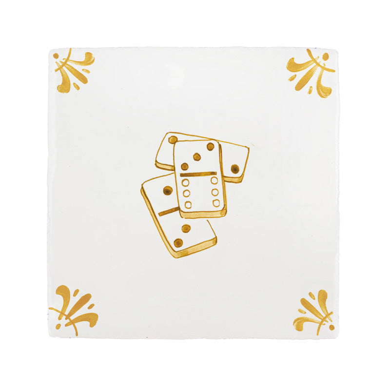 Dominoes Delft Tile